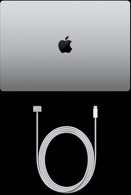 16-inčni MacBook Pro, USB‑C na MagSafe 3 kabel i 140 W USB‑C adapter za napajanje