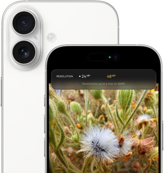 iPhone 17, prikaz stražnje strane, zaobljeni uglovi, sustav s dvojnom kamerom Fusion u gornjem lijevom kutu, bijela boja, prikaz prednje strane, Dynamic Island, zaobljeni uglovi