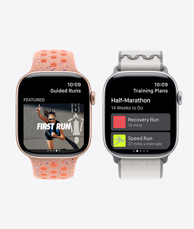 Apple Watch Series 11 devices, Nike Run Club app, Guided Runs and Training Plans features